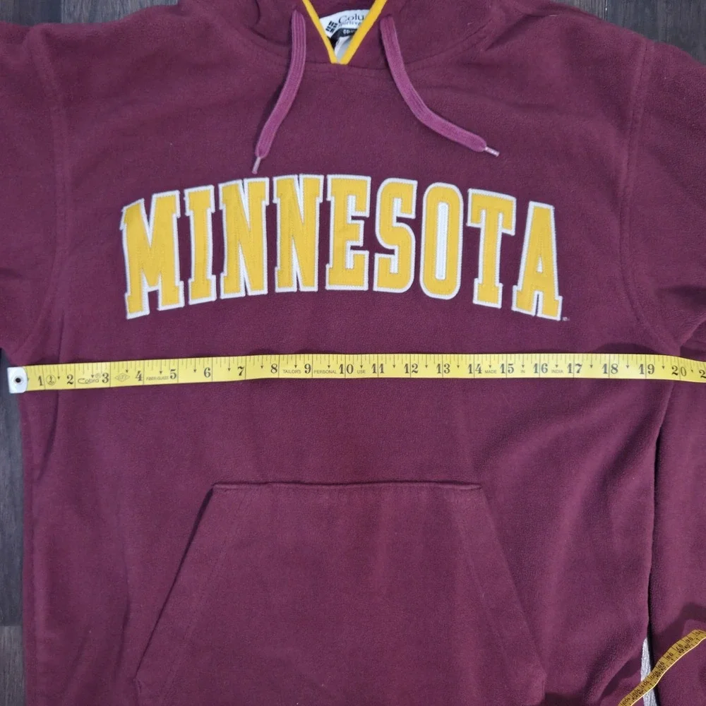 Columbia Sportswear Fleece Minnesota Gophers Hoodie Maroon Mens Medium Pullover
